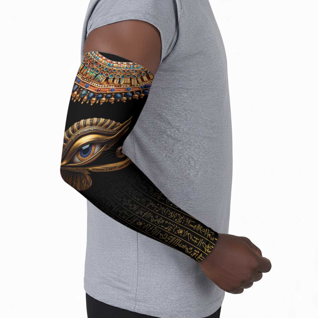 Egypt Eyes Of Horus Arm Sleeves with Egyptian Hieroglyphs