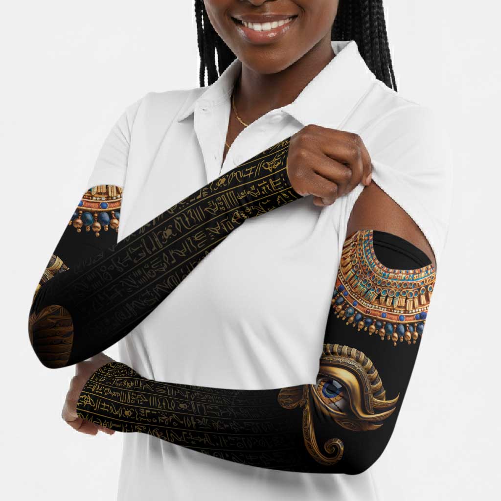 Egypt Eyes Of Horus Arm Sleeves with Egyptian Hieroglyphs
