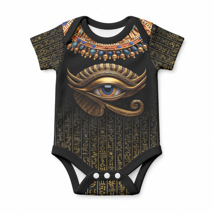 Egypt Eyes Of Horus Baby Onesie with Egyptian Hieroglyphs