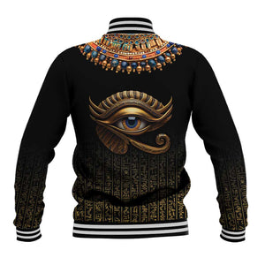 Egypt Eyes Of Horus Baseball Jacket with Egyptian Hieroglyphs LT9