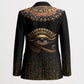 Egypt Eyes Of Horus Blazer with Egyptian Hieroglyphs