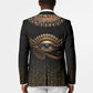 Egypt Eyes Of Horus Blazer with Egyptian Hieroglyphs