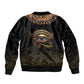 Egypt Eyes Of Horus Bomber Jacket with Egyptian Hieroglyphs