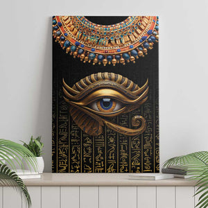 Egypt Eyes Of Horus Canvas Wall Art with Egyptian Hieroglyphs