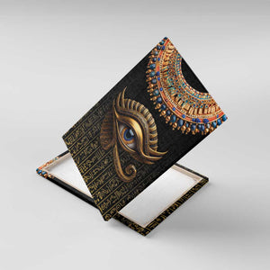 Egypt Eyes Of Horus Canvas Wall Art with Egyptian Hieroglyphs