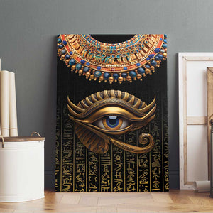 Egypt Eyes Of Horus Canvas Wall Art with Egyptian Hieroglyphs