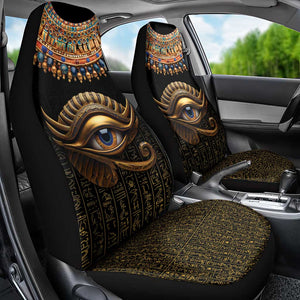 Egypt Eyes Of Horus Car Seat Cover with Egyptian Hieroglyphs