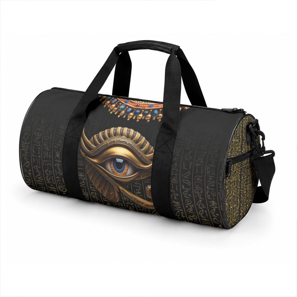 Egypt Eyes Of Horus Duffle Bag with Egyptian Hieroglyphs