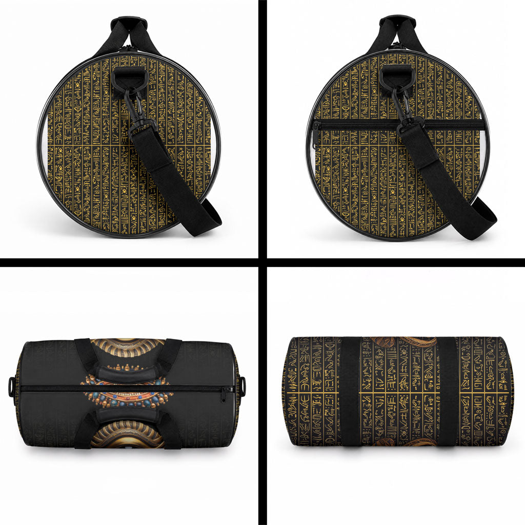 Egypt Eyes Of Horus Duffle Bag with Egyptian Hieroglyphs