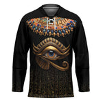 Egypt Eyes Of Horus Hockey Jersey with Egyptian Hieroglyphs