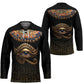 Egypt Eyes Of Horus Hockey Jersey with Egyptian Hieroglyphs