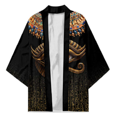 Egypt Eyes Of Horus Kimono with Egyptian Hieroglyphs