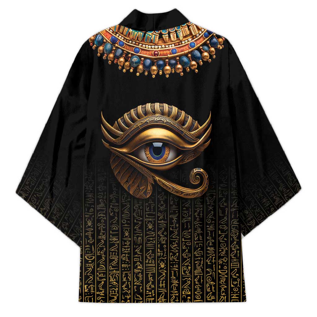 Egypt Eyes Of Horus Kimono with Egyptian Hieroglyphs