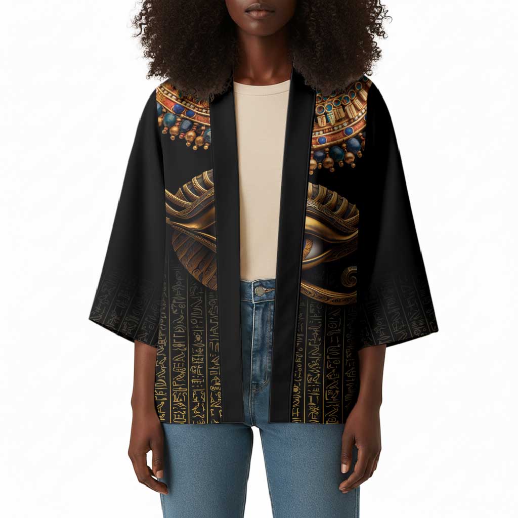 Egypt Eyes Of Horus Kimono with Egyptian Hieroglyphs
