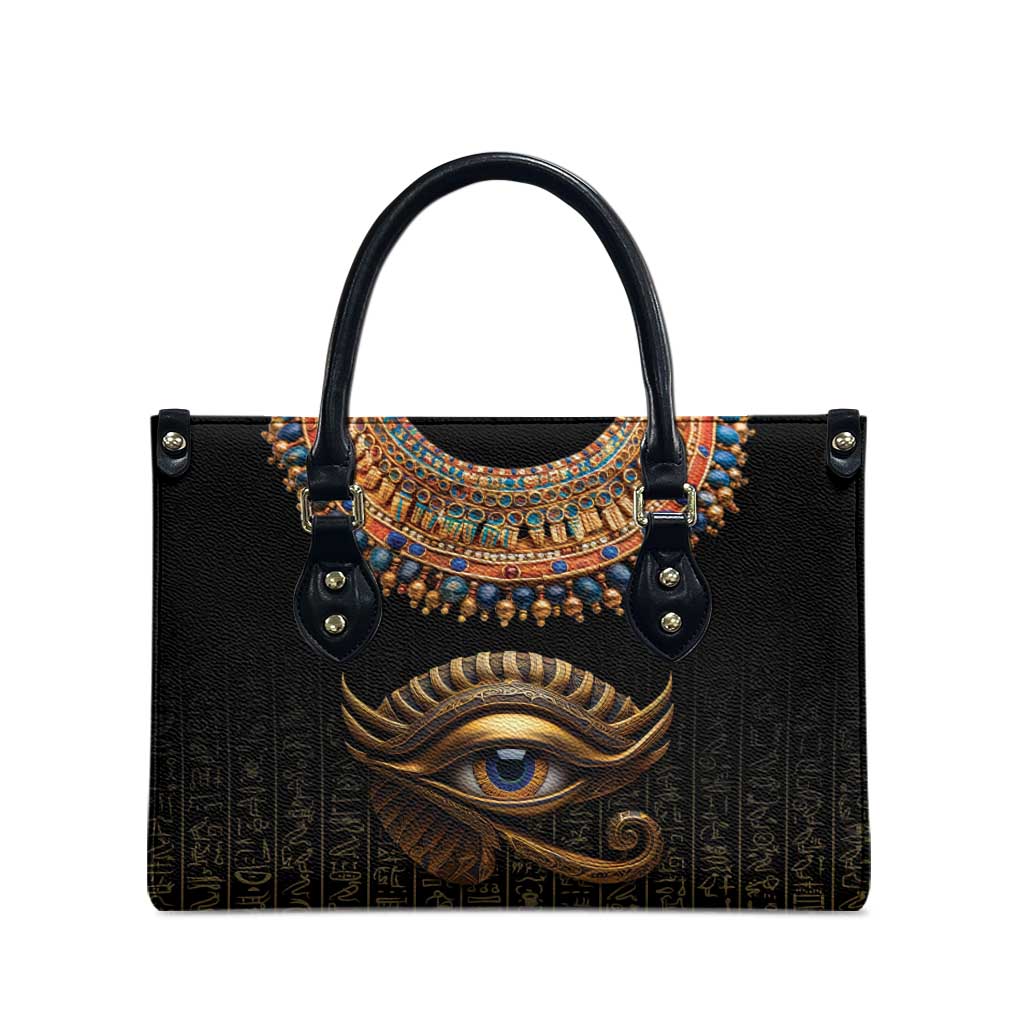 Egypt Eyes Of Horus Leather Bag with Egyptian Hieroglyphs
