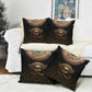 Egypt Eyes Of Horus Pillow Cover with Egyptian Hieroglyphs