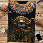 Egypt Eyes Of Horus Puzzle with Egyptian Hieroglyphs