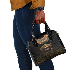 Egypt Eyes Of Horus Shoulder Handbag with Egyptian Hieroglyphs