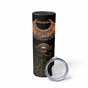 Egypt Eyes Of Horus Skinny Tumbler with Egyptian Hieroglyphs