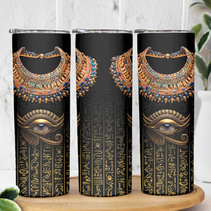 Egypt Eyes Of Horus Skinny Tumbler with Egyptian Hieroglyphs