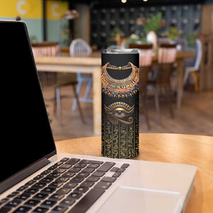 Egypt Eyes Of Horus Skinny Tumbler with Egyptian Hieroglyphs