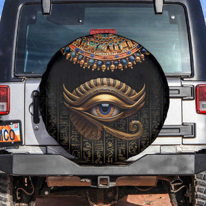 Egypt Eyes Of Horus Spare Tire Cover with Egyptian Hieroglyphs