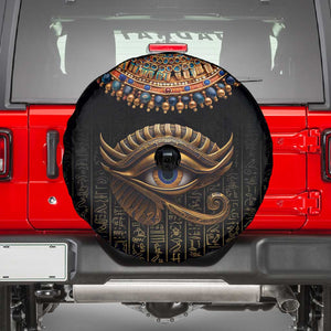 Egypt Eyes Of Horus Spare Tire Cover with Egyptian Hieroglyphs