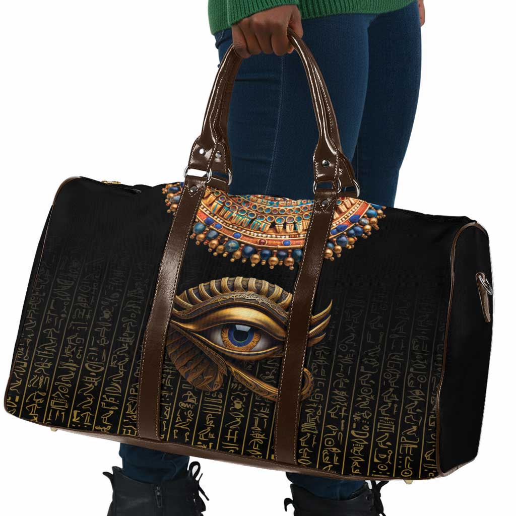 Egypt Eyes Of Horus Travel Bag with Egyptian Hieroglyphs