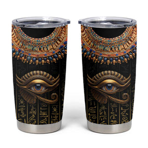 Egypt Eyes Of Horus Tumbler Cup with Egyptian Hieroglyphs