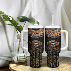 Egypt Eyes Of Horus Tumbler With Handle with Egyptian Hieroglyphs