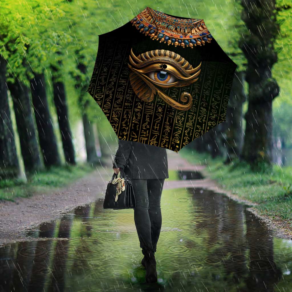 Egypt Eyes Of Horus Umbrella with Egyptian Hieroglyphs