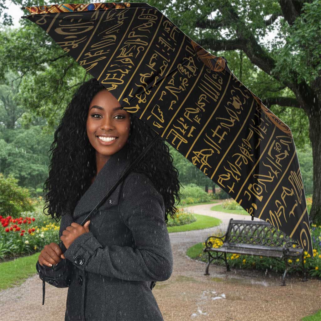 Egypt Eyes Of Horus Umbrella with Egyptian Hieroglyphs