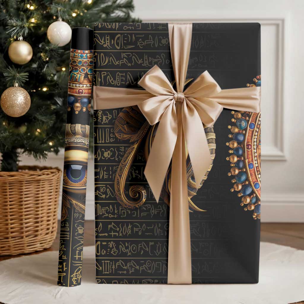 Egypt Eyes Of Horus Wrapping Paper Egyptian Hieroglyphs - African Pride