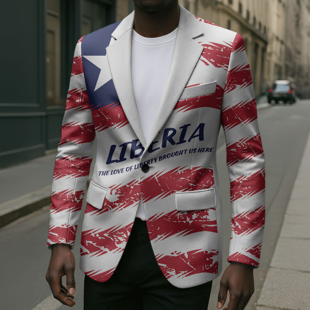 Personalized Liberia Lone Star Flag Blazer