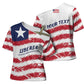 Personalized Liberia Lone Star Flag Cross Shoulder Shirt