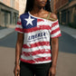 Personalized Liberia Lone Star Flag Cross Shoulder Shirt