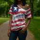 Personalized Liberia Lone Star Flag Cross Shoulder Shirt