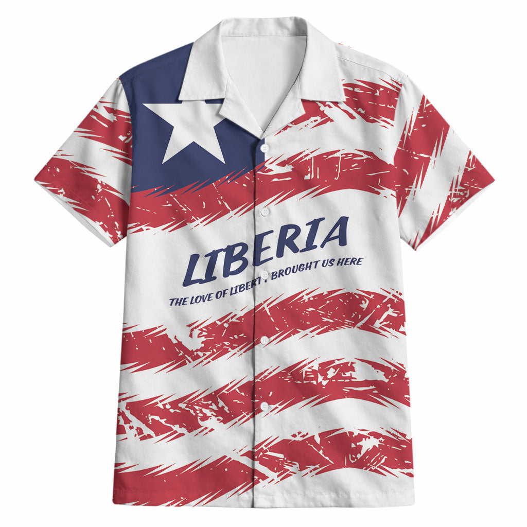 Personalized Liberia Lone Star Flag Hawaiian Shirt