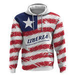 Personalized Liberia Lone Star Flag Hoodie