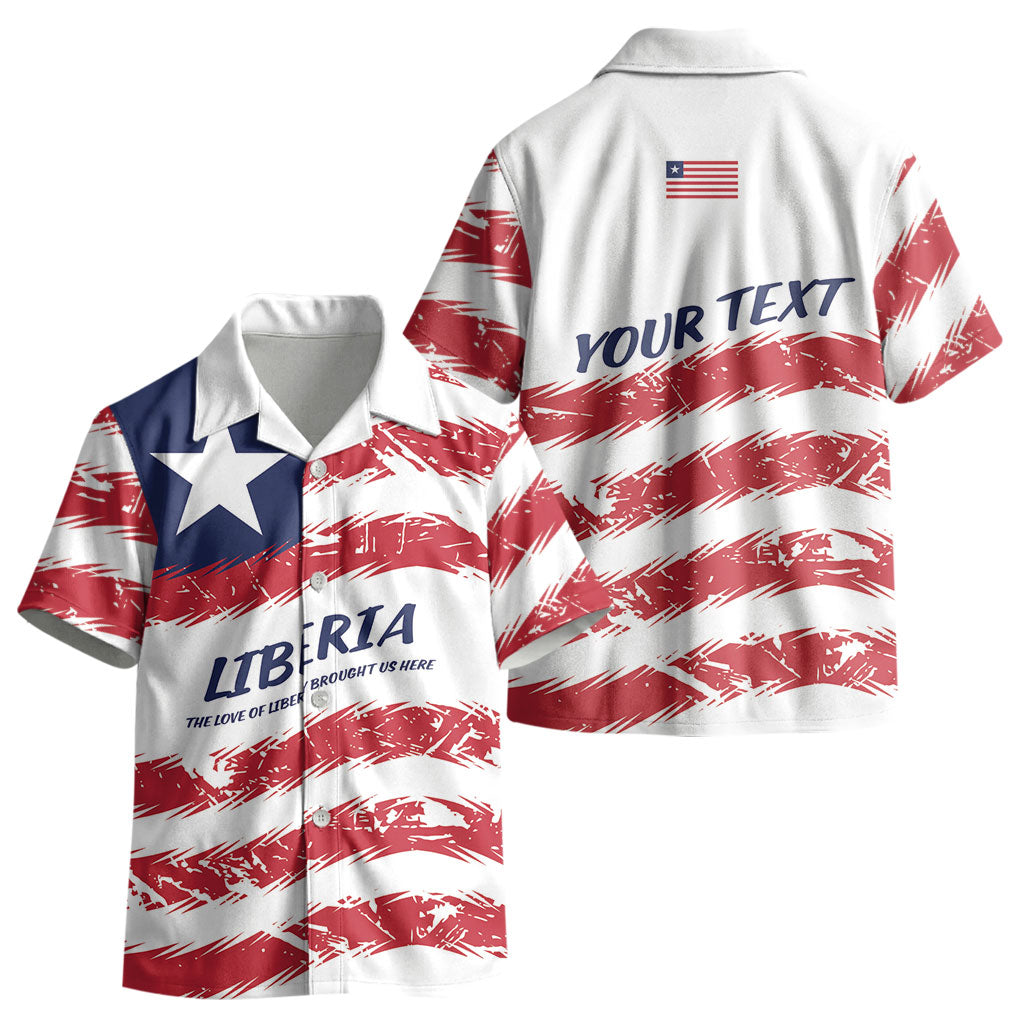 Personalized Liberia Lone Star Flag Kid Hawaiian Shirt