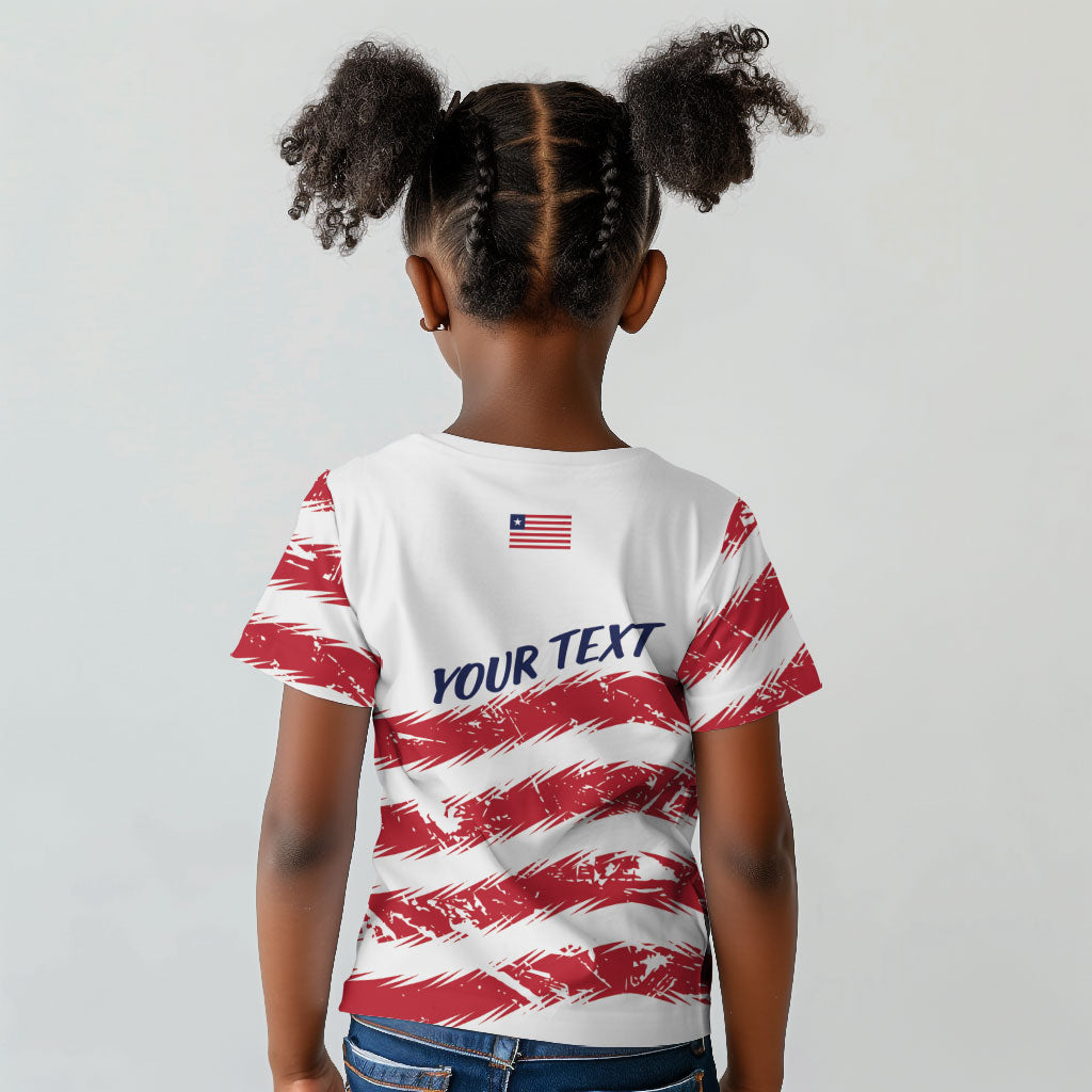 Personalized Liberia Lone Star Flag Kid T shirt