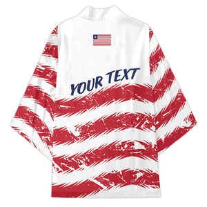 Personalized Liberia Lone Star Flag Kimono