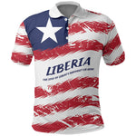 Personalized Liberia Lone Star Flag Polo Shirt
