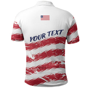 Personalized Liberia Lone Star Flag Polo Shirt