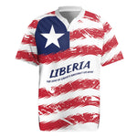Personalized Liberia Lone Star Flag Rugby Jersey