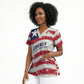Personalized Liberia Lone Star Flag Scrub Top
