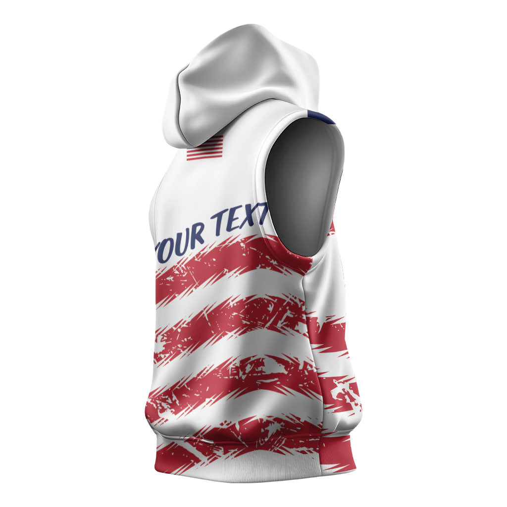 Personalized Liberia Lone Star Flag Sleeveless Hoodie