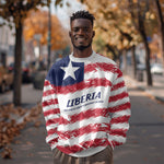 Personalized Liberia Lone Star Flag Sweatshirt
