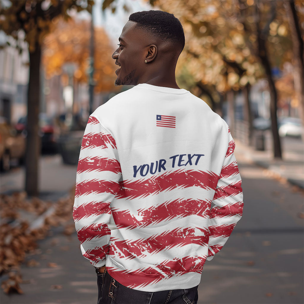 Personalized Liberia Lone Star Flag Sweatshirt