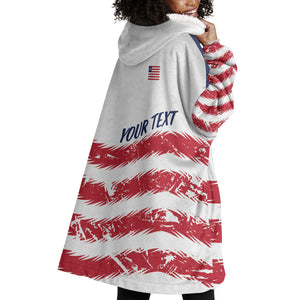 Personalized Liberia Lone Star Flag Wearable Blanket Hoodie